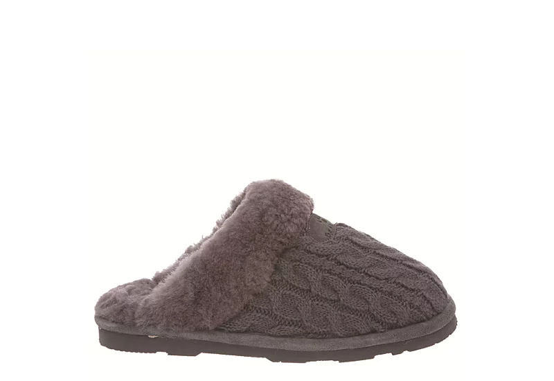 Bearpaw Womens Effie Slipper - Dark Grey 4 Bearpaw Womens Effie Slipper - Dark Grey - Image 2