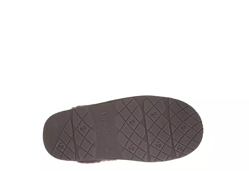 Bearpaw Womens Effie Slipper - Dark Grey 6 Bearpaw Womens Effie Slipper - Dark Grey - Image 4