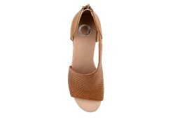 Journee Collection Womens Aretha Wedge Sandal - Cognac -Shoe Shop US 01 102153 05