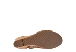 Journee Collection Womens Aretha Wedge Sandal - Cognac -Shoe Shop US 01 102153 06