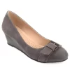 Journee Collection Womens Graysn Pump - Grey -Shoe Shop US 01 102245 00