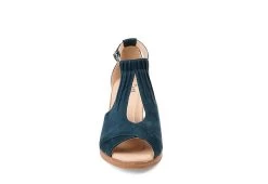 Journee Collection Womens Kedzie Wedge Sandal - Blue -Shoe Shop US 01 102266 02