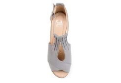 Journee Collection Womens Kedzie Wedge Sandal - Grey -Shoe Shop US 01 102267 05