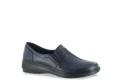 Easy Street Womens Ultimate Slip On Sneaker - Navy