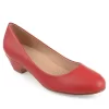 Journee Collection Womens Saar Pump - Red -Shoe Shop US 01 103358 00