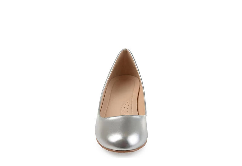 Journee Collection Womens Saar Pump - Silver 5 Journee Collection Womens Saar Pump - Silver - Image 3