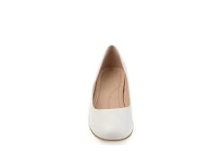 Journee Collection Womens Saar Pump - White -Shoe Shop US 01 103360 02