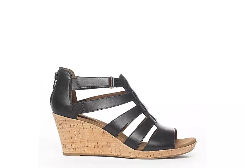 Rockport Womens Briah Gladiator Sandal - Black 4 Rockport Womens Briah Gladiator Sandal - Black - Image 2