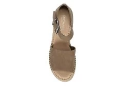 Michael By Michael Shannon Womens Giulia Wedge Sandal - Taupe -Shoe Shop US 01 105204 05