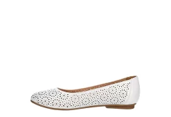 Mootsies Tootsies Womens Belva Flat - White -Shoe Shop US 01 105350 03