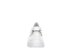 Steve Madden Womens Trifecta Loafer - White -Shoe Shop US 01 105877 02