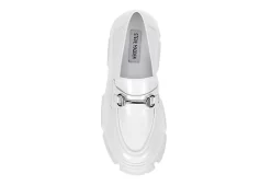 Steve Madden Womens Trifecta Loafer - White -Shoe Shop US 01 105877 05