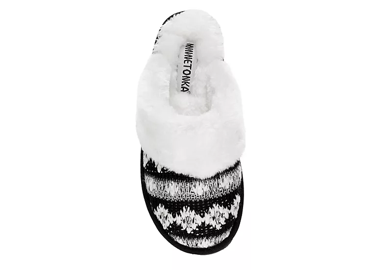 Minnetonka Womens Twyla Scuff Slipper - Black 8 Minnetonka Womens Twyla Scuff Slipper - Black - Image 6