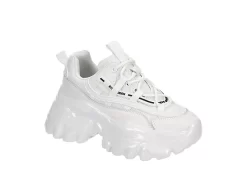 Steve Madden Womens Ecker Sneaker - White