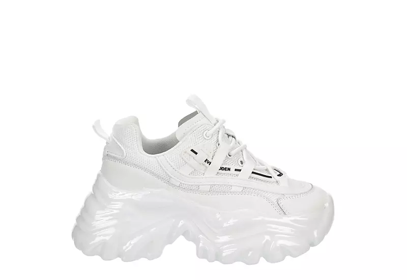Steve Madden Womens Ecker Sneaker - White 4 Steve Madden Womens Ecker Sneaker - White - Image 2