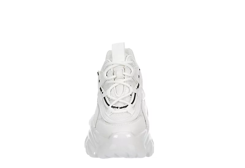 Steve Madden Womens Ecker Sneaker - White 5 Steve Madden Womens Ecker Sneaker - White - Image 3