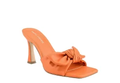 Marc Fisher Womens Demar Slide Sandal - Orange