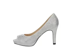 Adrienne Vittadini Womens Gervin Pump - Silver -Shoe Shop US 01 106399 03