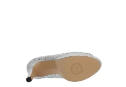 Adrienne Vittadini Womens Gervin Pump - Silver -Shoe Shop US 01 106399 06