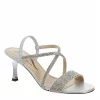 N By Nina Womens Lourdes Sandal - Silver 1 N By Nina Womens Lourdes Sandal - Silver -Shoe Shop US 01 106400 00