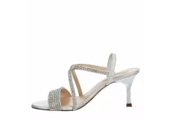 N By Nina Womens Lourdes Sandal - Silver -Shoe Shop US 01 106400 03