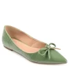 Journee Collection Womens Devalyn Flat - Green