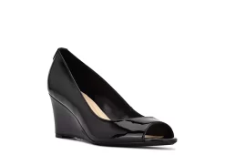 Nine West Womens Cape 9x9 Wedge - Black