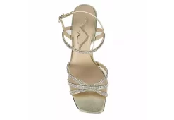 N By Nina Womens Sevyn Platform Sandal - Gold -Shoe Shop US 01 107409 05