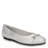 Easy Street Womens Asher Flat - Silver