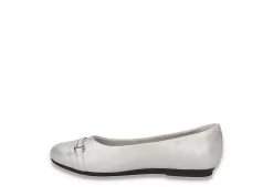 Easy Street Womens Asher Flat - Silver -Shoe Shop US 01 108021 03