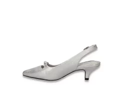 Easy Street Womens Emerin Slingback Pump - Silver -Shoe Shop US 01 108061 03