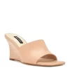 Nine West Womens Rovah Wedge Sandal - Natural