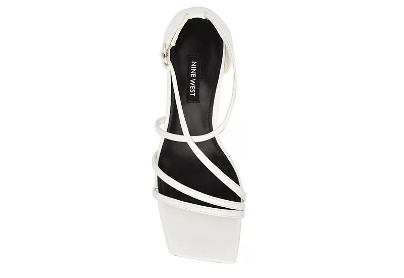 Nine West Womens Rolga Wedge Sandal - White 6 Nine West Womens Rolga Wedge Sandal - White - Image 4