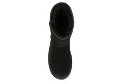 Koolaburra By Ugg Womens Koola Short Fur Boot - Black -Shoe Shop US 01 122352 05