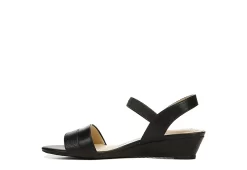Lifestride Womens Yuma Wedge Sandal - Black -Shoe Shop US 01 201296 03