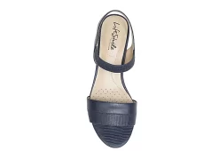 Lifestride Womens Yuma Wedge Sandal - Navy -Shoe Shop US 01 201297 05