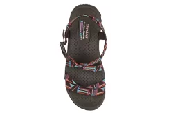 Skechers Womens Reggae Native Vibez Outdoor Sandal - Chocolate -Shoe Shop US 01 202402 03