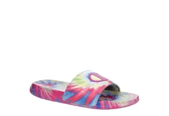 Champion Womens Mega Slide Tie Dye Slide Sandal - Pink