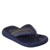 Skechers Womens Asana Flip Flop Sandal - Navy -Shoe Shop US 01 202468 00
