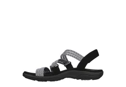 Skechers Womens Reggae Slim - Sweet Route Womens Sandal - Black -Shoe Shop US 01 202492 02