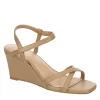 Michael By Michael Shannon Womens Lulu Wedge Sandal - Beige -Shoe Shop US 01 202505 00