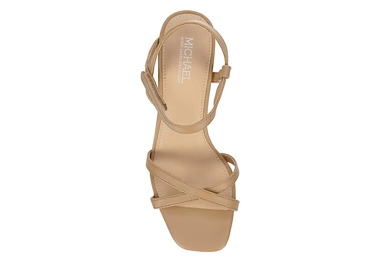 Michael By Michael Shannon Womens Lulu Wedge Sandal - Beige 8 Michael By Michael Shannon Womens Lulu Wedge Sandal - Beige - Image 6
