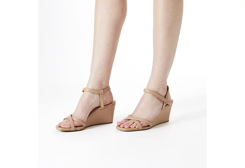 Michael By Michael Shannon Womens Lulu Wedge Sandal - Beige 9 Michael By Michael Shannon Womens Lulu Wedge Sandal - Beige - Image 7