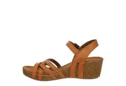 Bjorndal Womens Lily Wedge Sandal - Tan -Shoe Shop US 01 202508 03