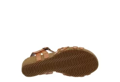 Bjorndal Womens Lily Wedge Sandal - Tan -Shoe Shop US 01 202508 06