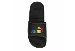 Puma Womens Cool Cat Rainbow Slide Sandal - Black 14 Puma Womens Cool Cat Rainbow Slide Sandal - Black -Shoe Shop US 01 202625 05