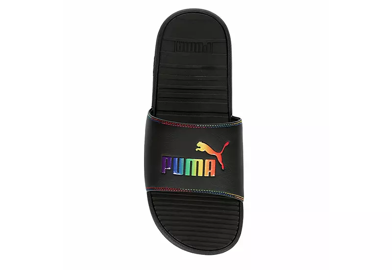 Puma Womens Cool Cat Rainbow Slide Sandal - Black 8 Puma Womens Cool Cat Rainbow Slide Sandal - Black - Image 6