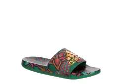 Adidas Womens Adilette Comfort Slide Sandal - Green