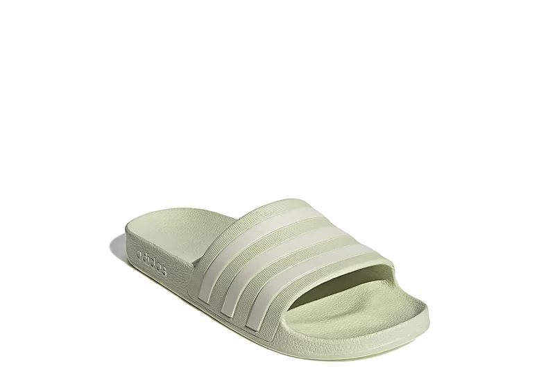 Adidas Womens Adilette Aqua Slide Sandal - Pale Green 3 Adidas Womens Adilette Aqua Slide Sandal - Pale Green