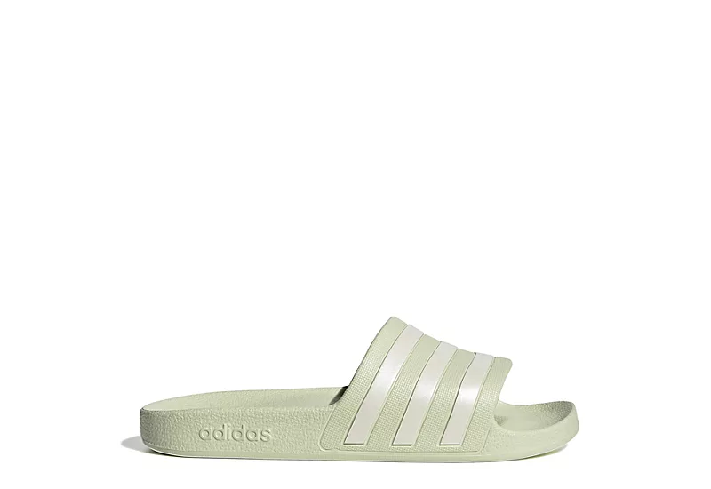 Adidas Womens Adilette Aqua Slide Sandal - Pale Green 4 Adidas Womens Adilette Aqua Slide Sandal - Pale Green - Image 2